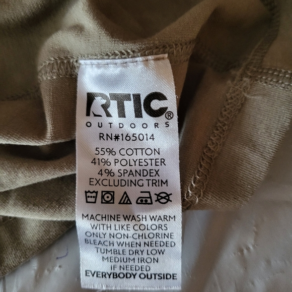 Men RTic Outdoors Pull Over Tshirt Size Small - Picture 6 of 6